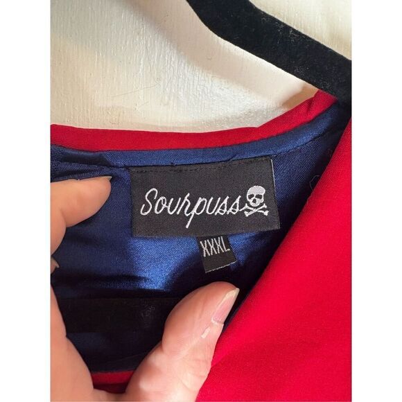 Sourpuss Retro Sailor polka dot dress size XXXL - Picture 4 of 14